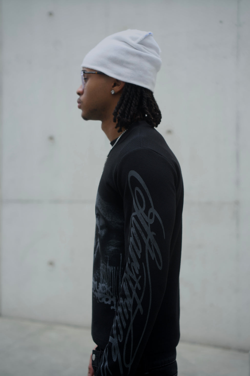 "Fallen Star" Thermal Long sleeve Black