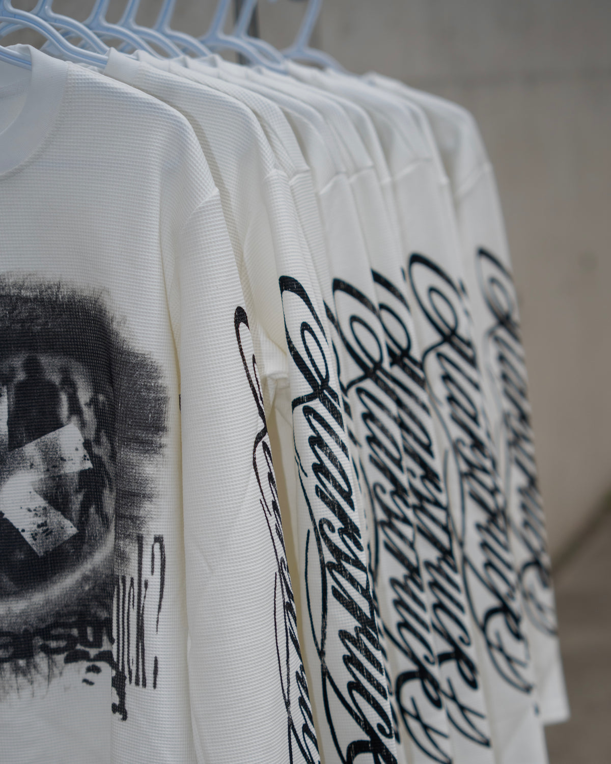 "Fallen Star" Thermal Long Sleeve White