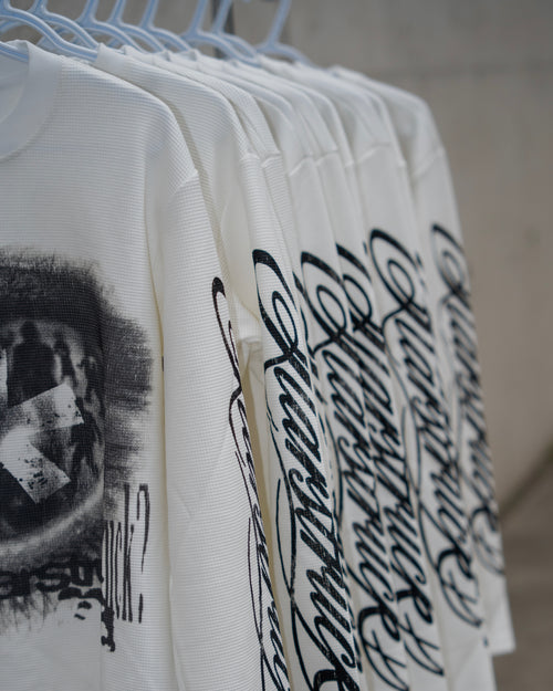 "Fallen Star" Thermal Long Sleeve White